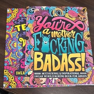 Bundle of 2 Adult Swear Word Colouring Books